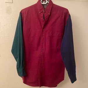 Three toned button down